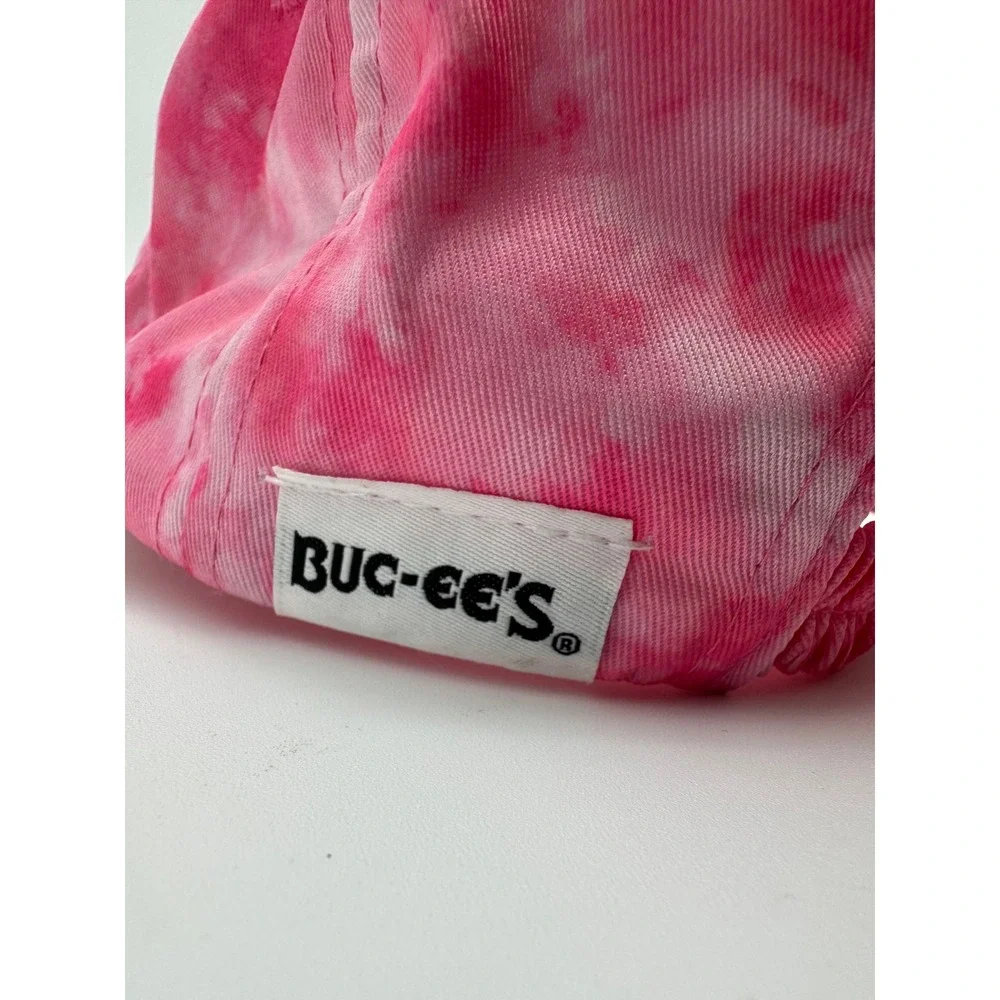 Buc-ee's‎ Pink Tie Dye Beaver Logo UPF 50+ Infant Sun Hat Cap